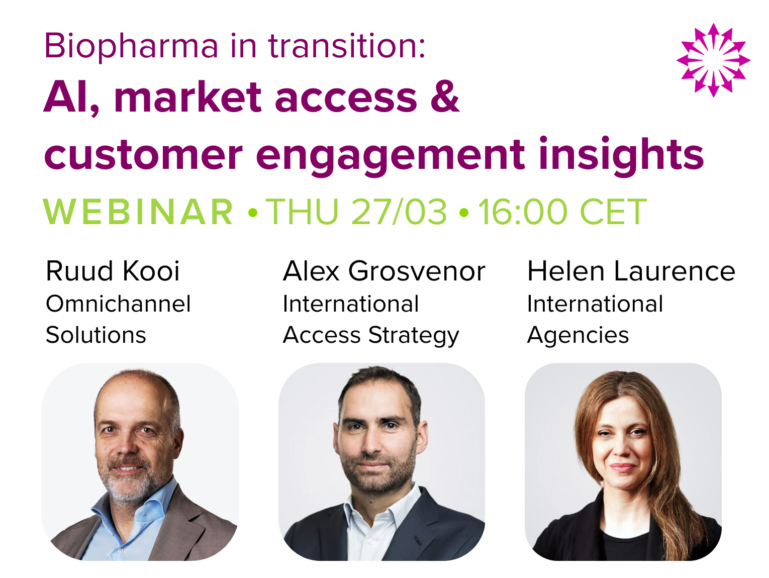 Biopharma in transition: AI, market access & customer engagement insights 